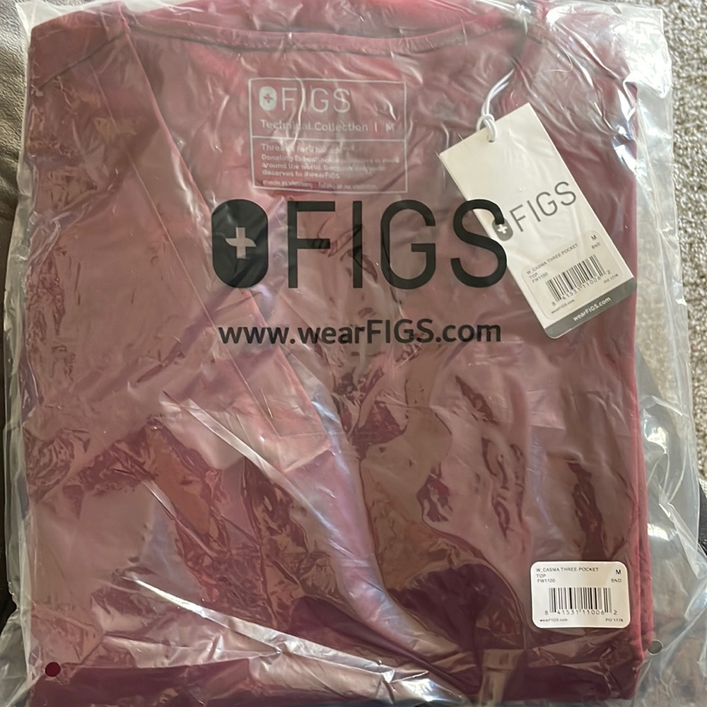 FIGS Brand new Maroon scrub top
